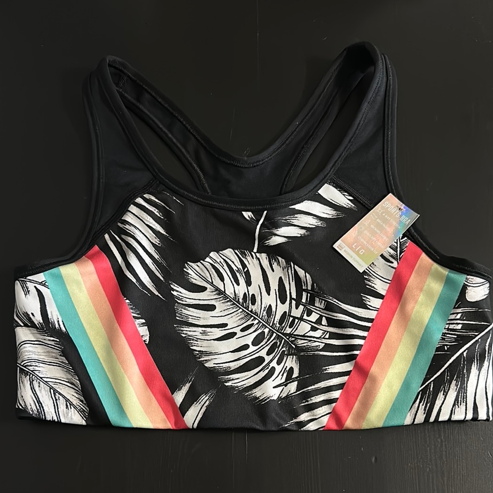 NWT Victoria’s Secret Tropical Print Sports Bra